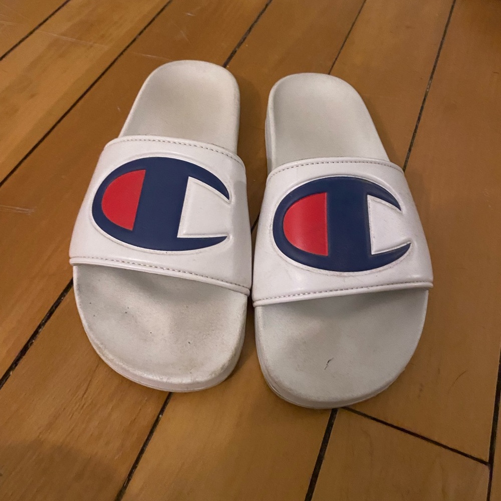 White champion slides